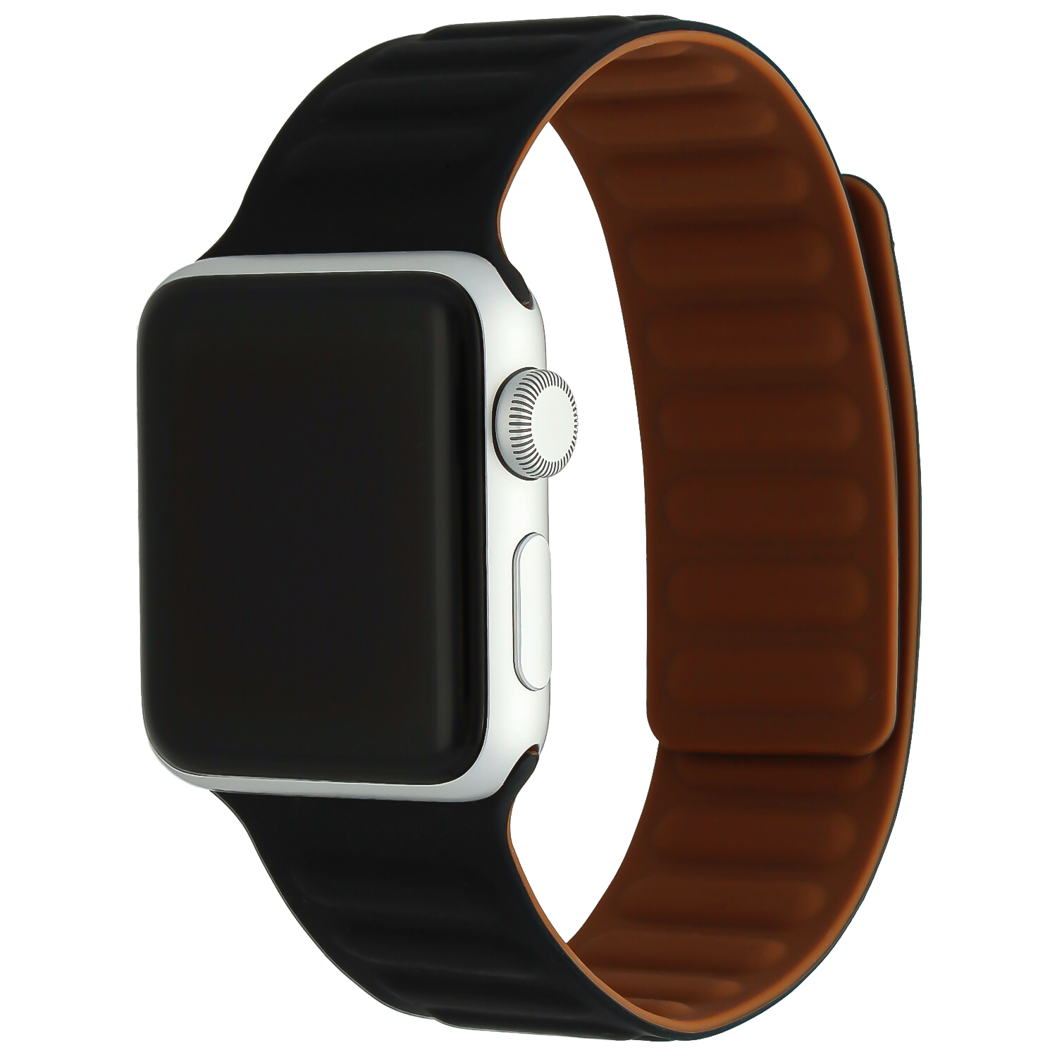 Correa deportiva individual acanalada para el Apple Watch - negra