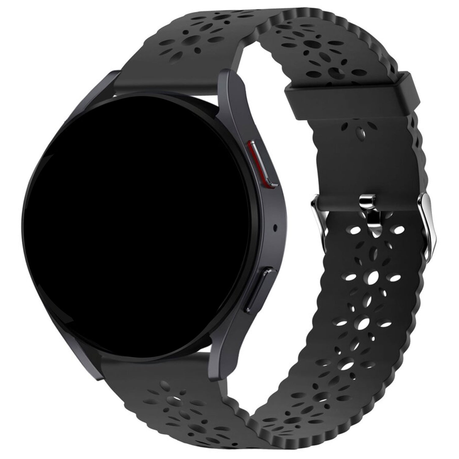 Correa de silicona brillante para el Samsung Galaxy Watch 5 Pro - negro