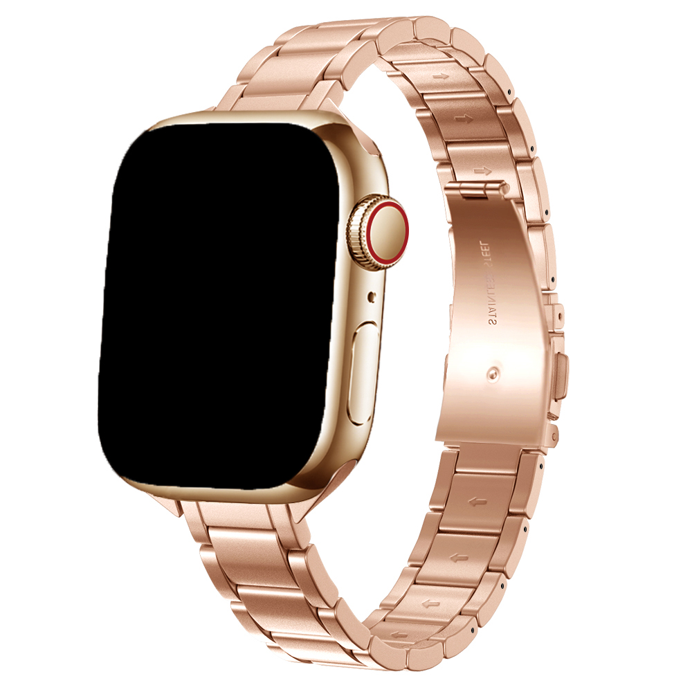 Correa de acero eslabón fino Noor para el Apple Watch - Oro Rosa