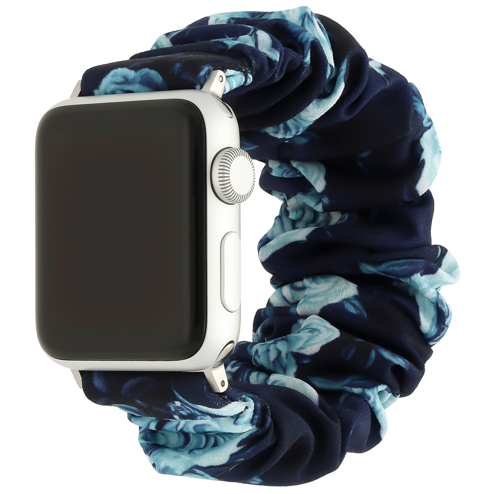 Correa elástica de nailon para el Apple Watch - rosas azul oscuro