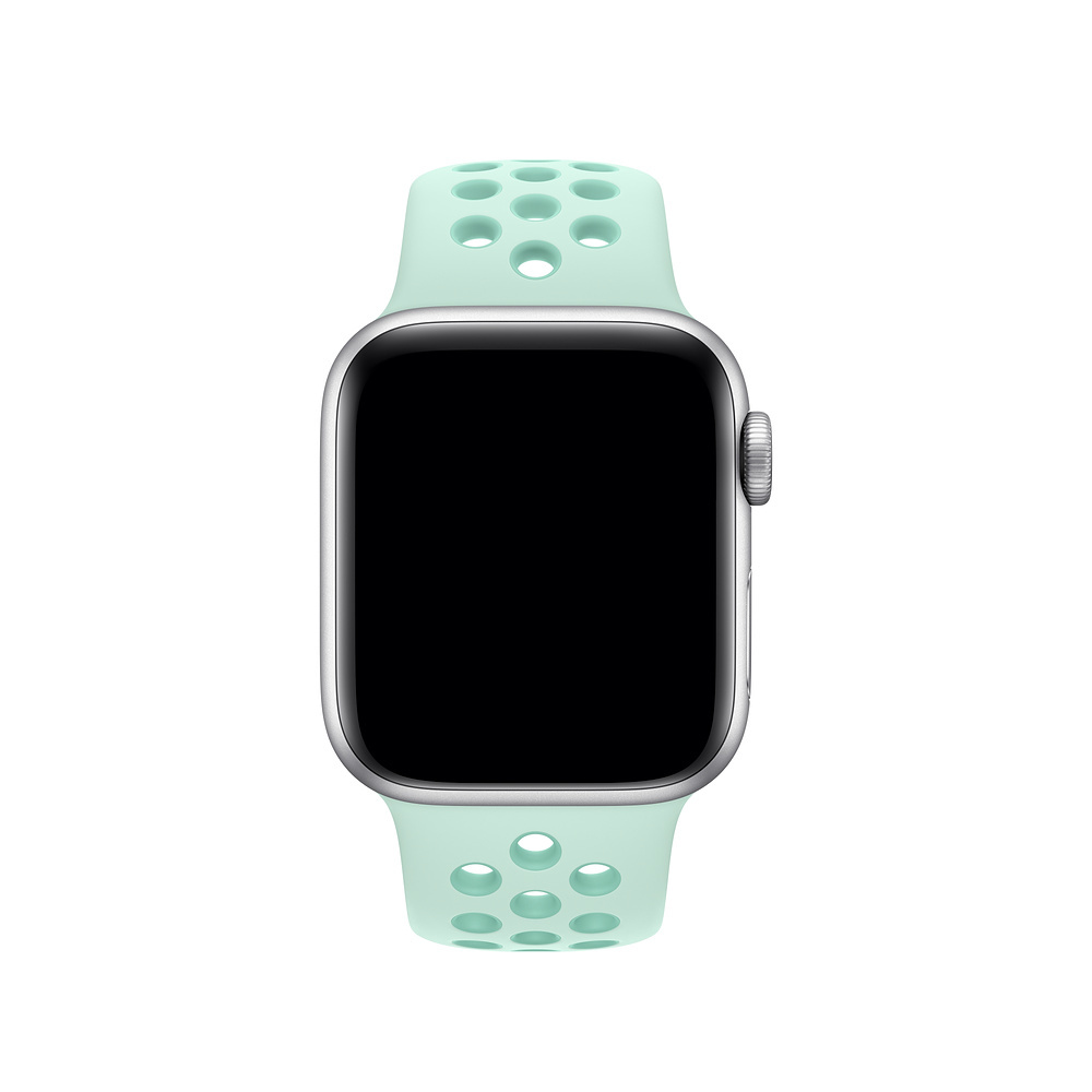 Correa deportiva doble para el Apple Watch - tono verde azulado giro tropical