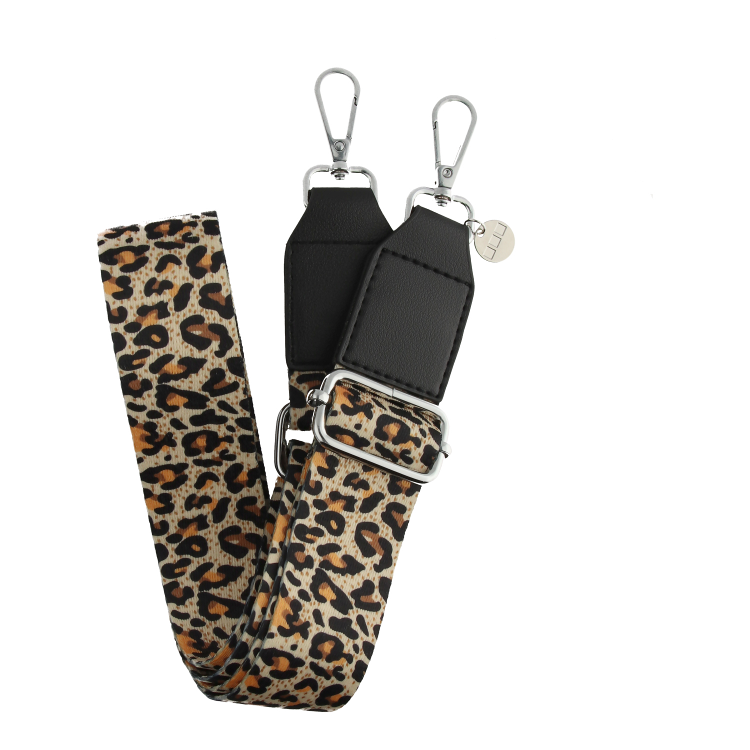 Cadenas de telefonos moviles Bagstrap - leopardo - plata