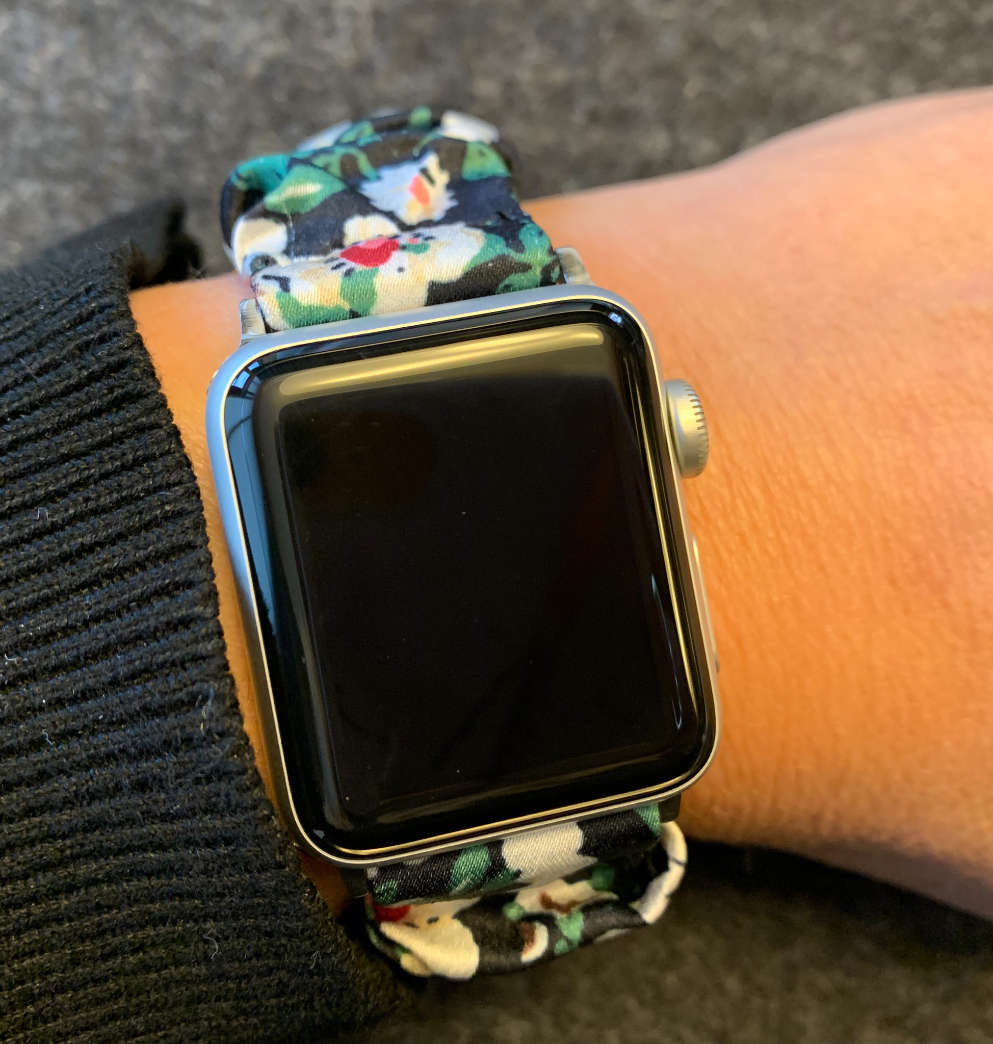 Correa elástica de nailon para el Apple Watch - flores