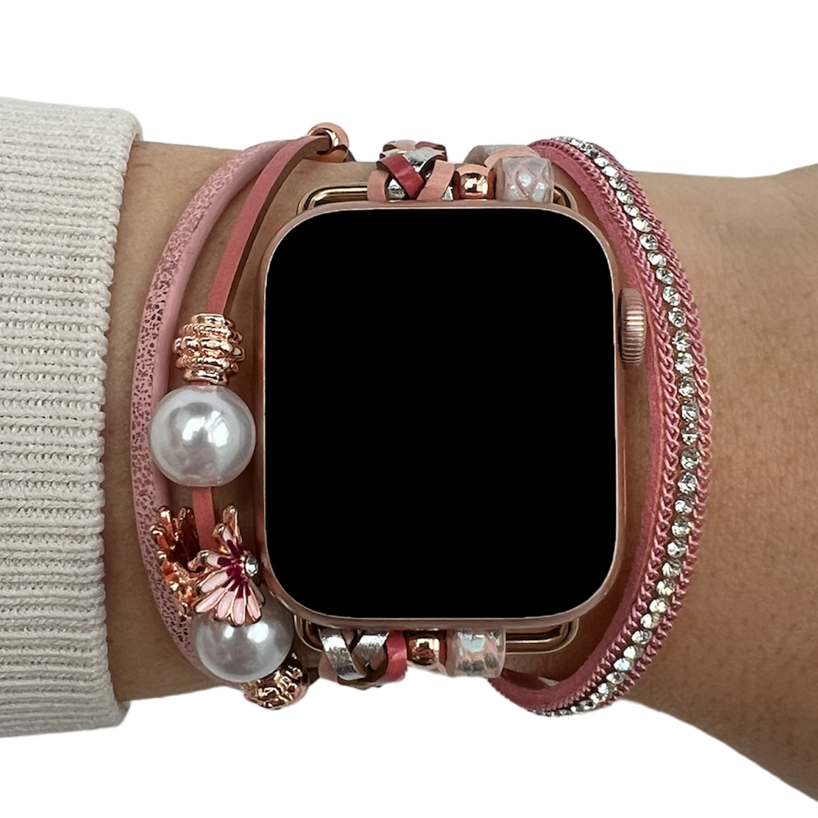 Correa de joyería para Apple Watch – Liz rosa
