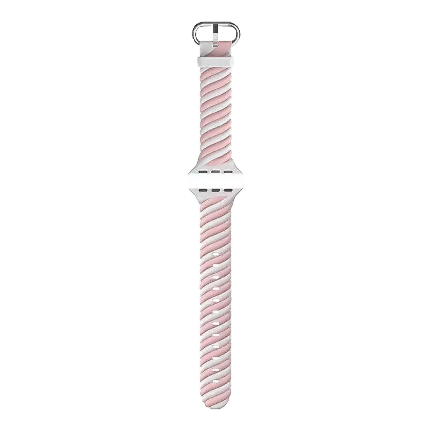 Correa deportiva remolino para el Apple Watch - blanco rosa