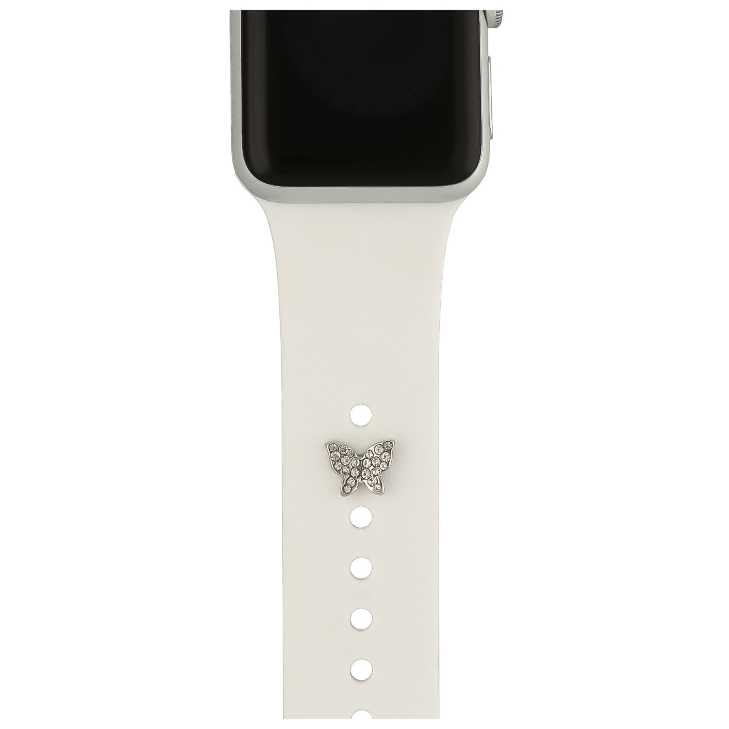 Joyas para el Apple Watch piedras mariposa - plata