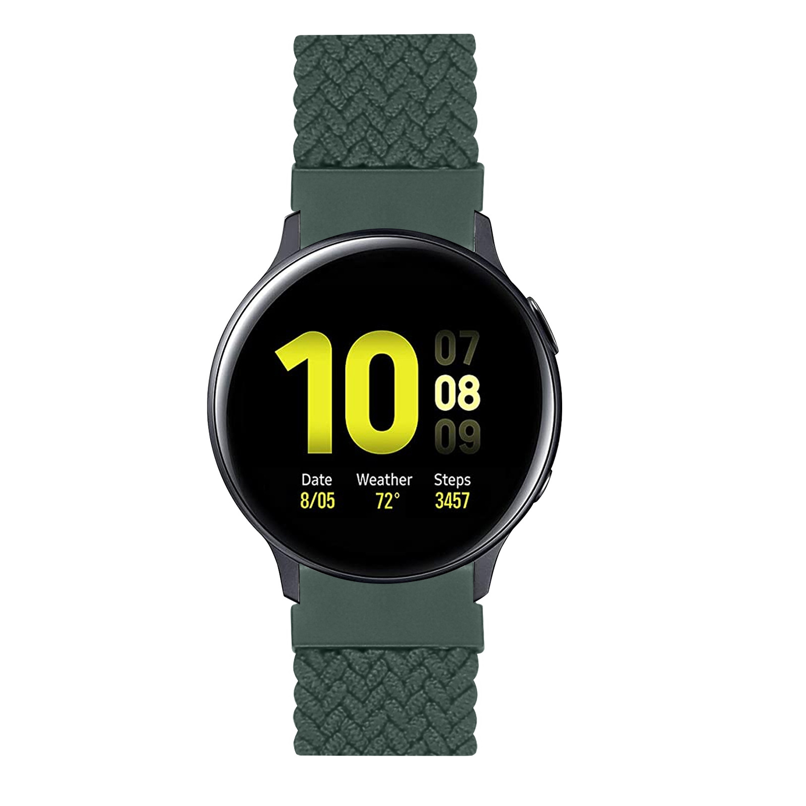 Correa solo loop trenzada de nailon para el Samsung Galaxy Watch - verde inverness