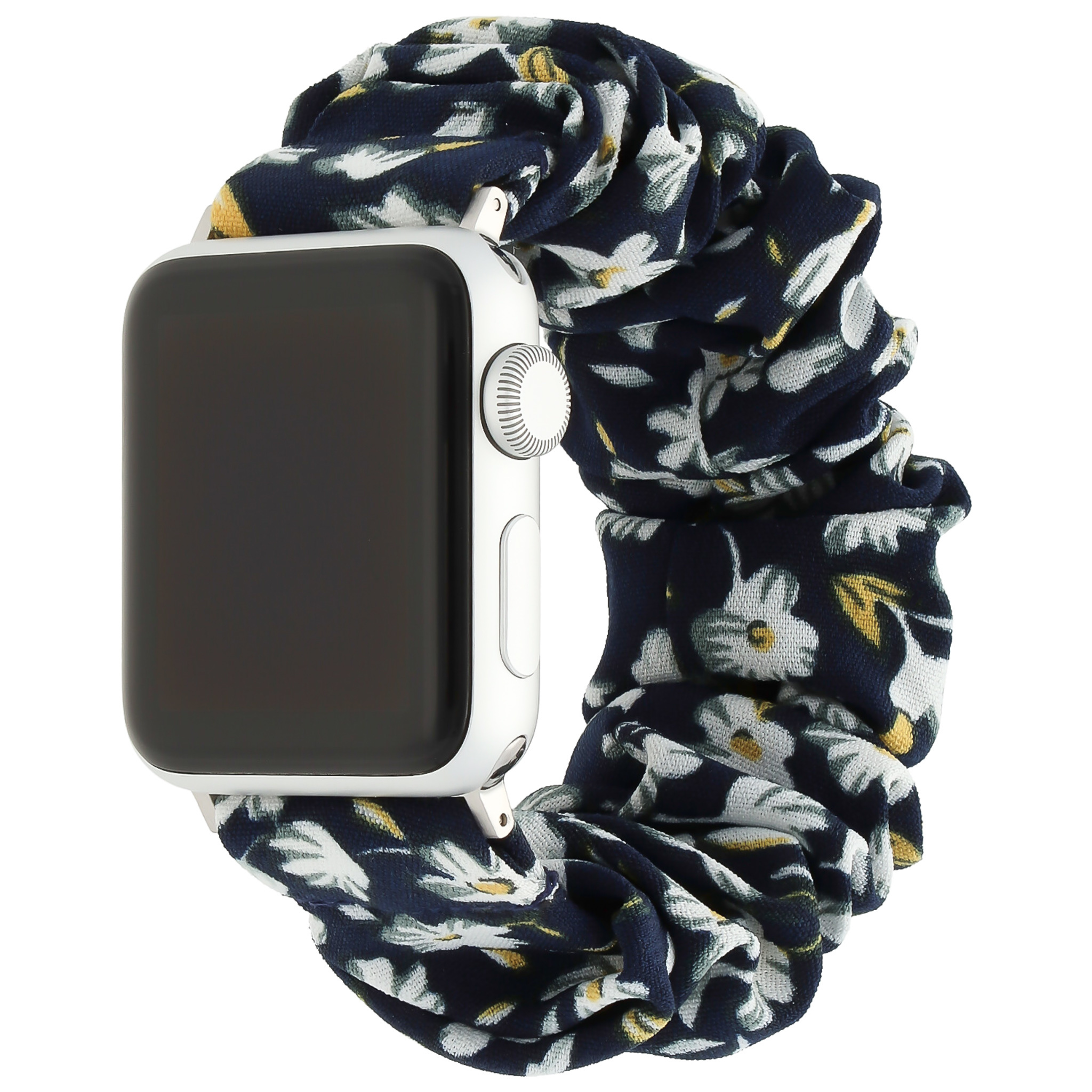 Correa elástica de nailon para el Apple Watch - azul oscuro floral