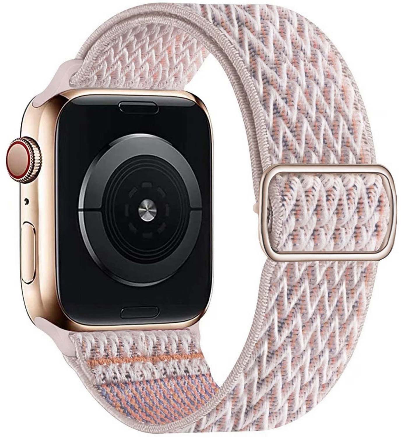 Correa solo de nailon para el Apple Watch en solitario - arena rosa
