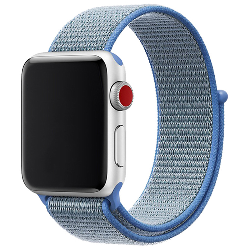 Correa loop deportiva de nailon para el Apple Watch - azul