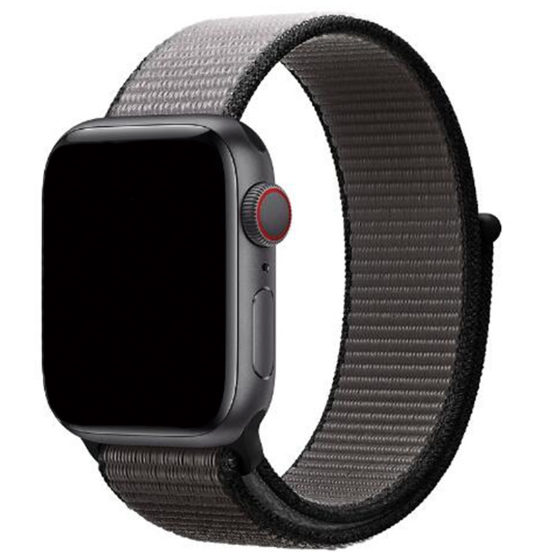 Correa loop deportiva de nailon para el Apple Watch - gris ancla