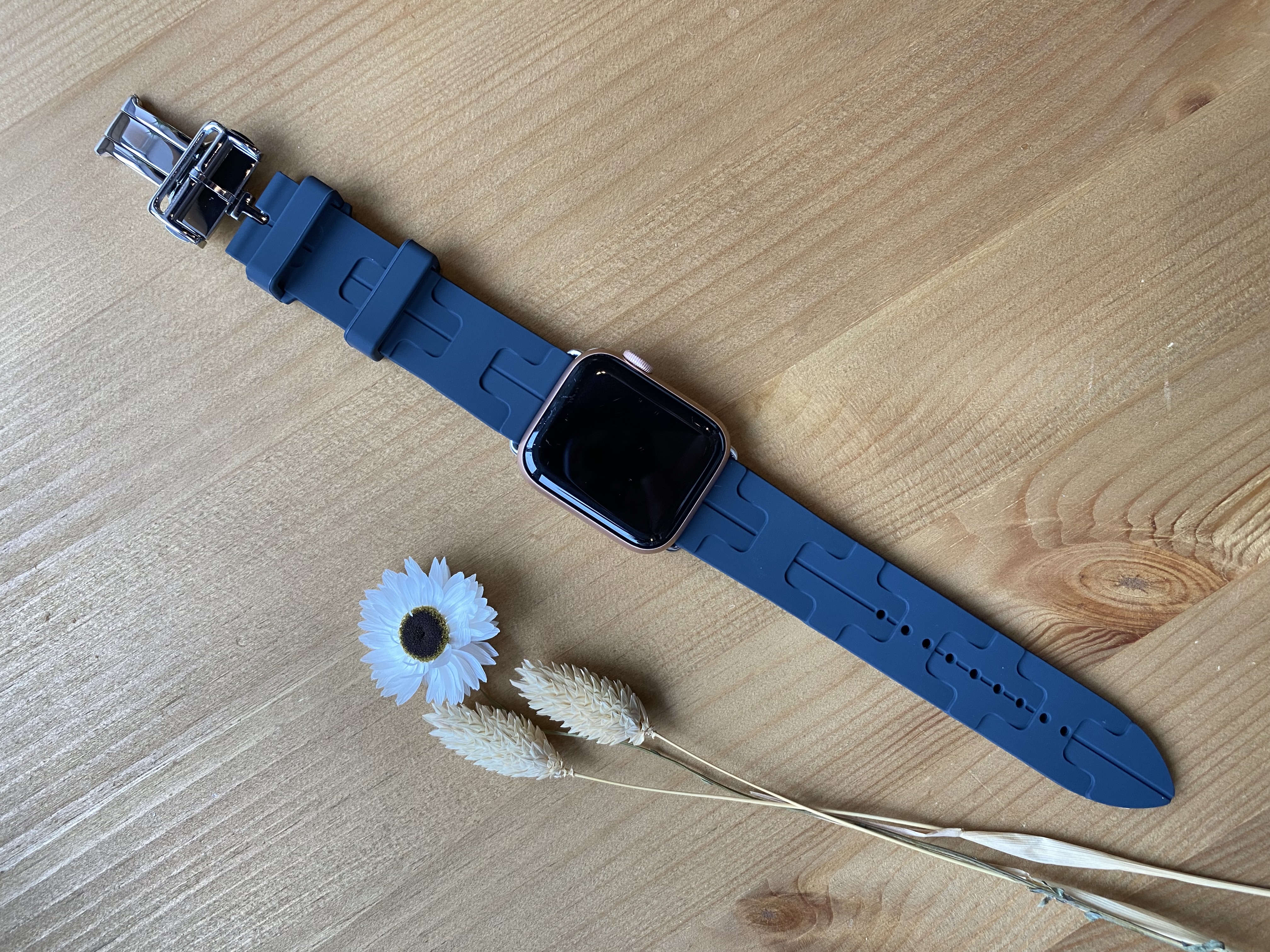 Apple Watch Hermès correa simple tour kilim - medianoche