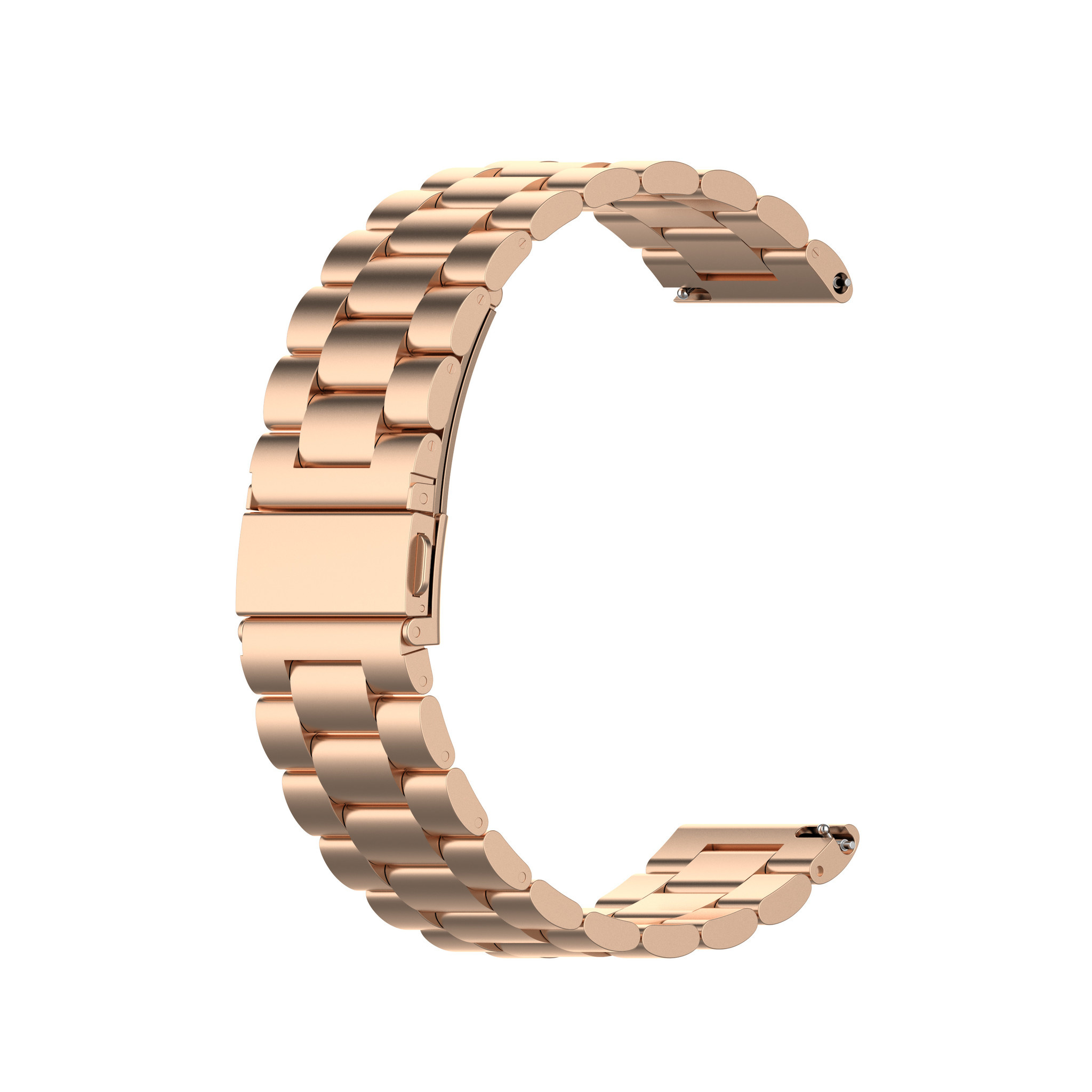 Correa de eslabones de acero con cuentas para el Samsung Galaxy Watch - oro rosa