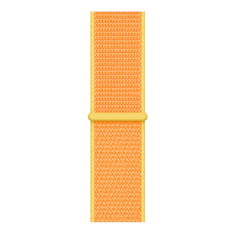 Correa loop deportiva de nailon para el Apple Watch - amarillo canario