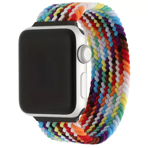 Correa solo loop trenzada de nailon para el Apple Watch - colorido brillante