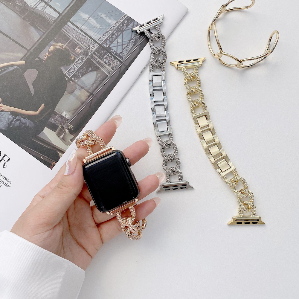 Correa de eslabones de acero Chain para el Apple Watch - Oro