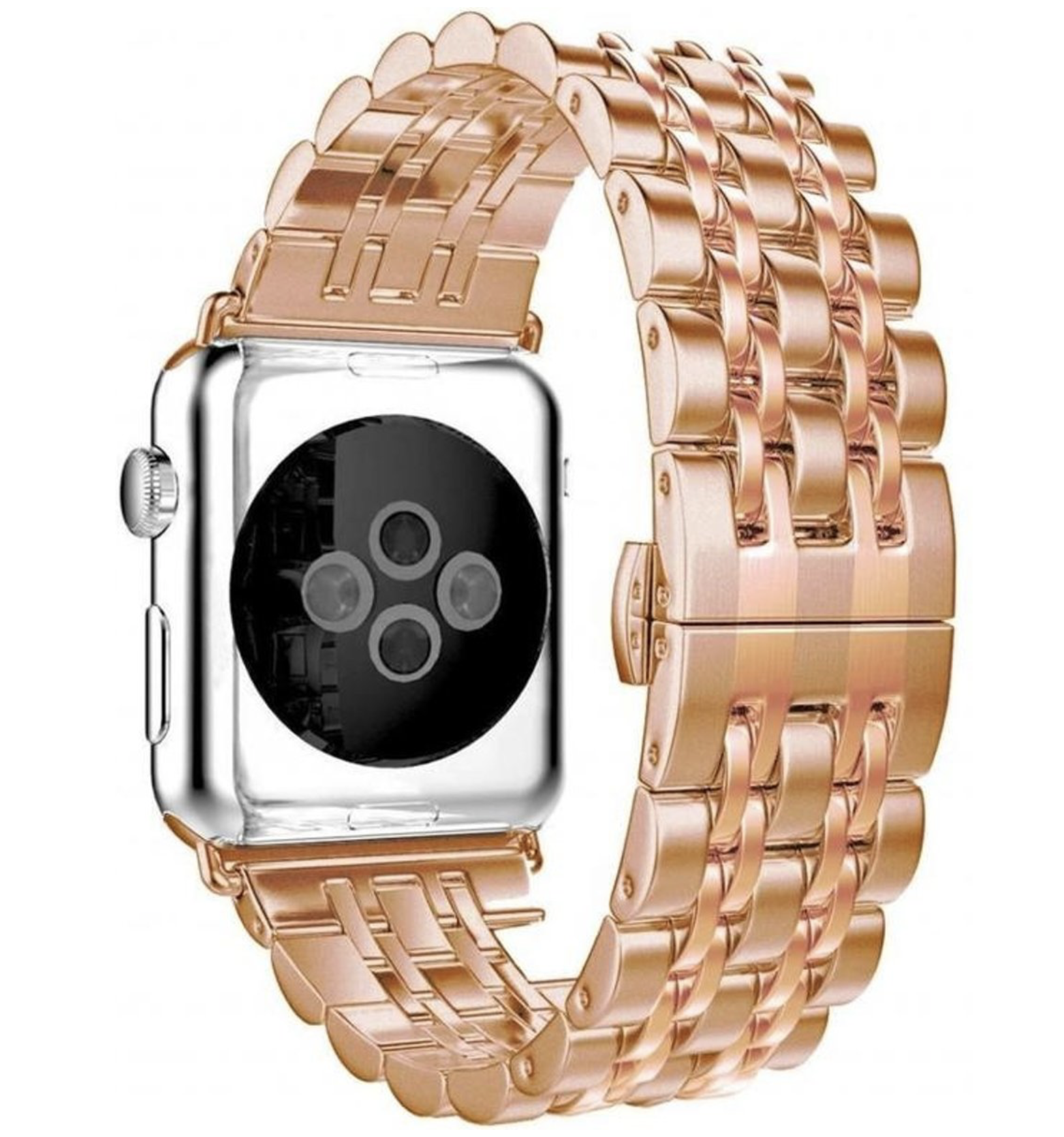 Correa de eslabones de acero inoxidable para el Apple Watch - oro rosa