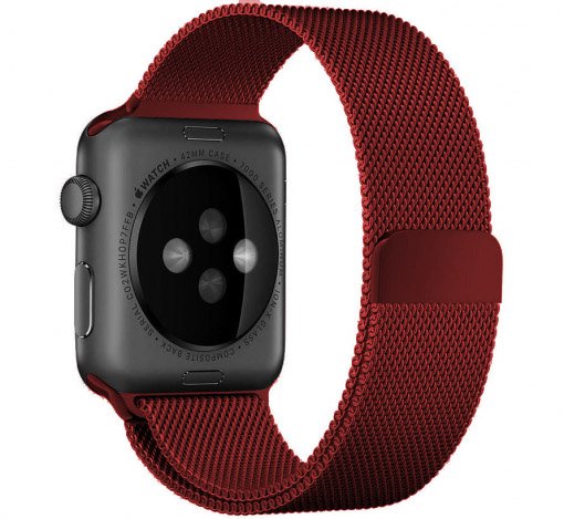 Correa Milanese loop para el Apple Watch - roja