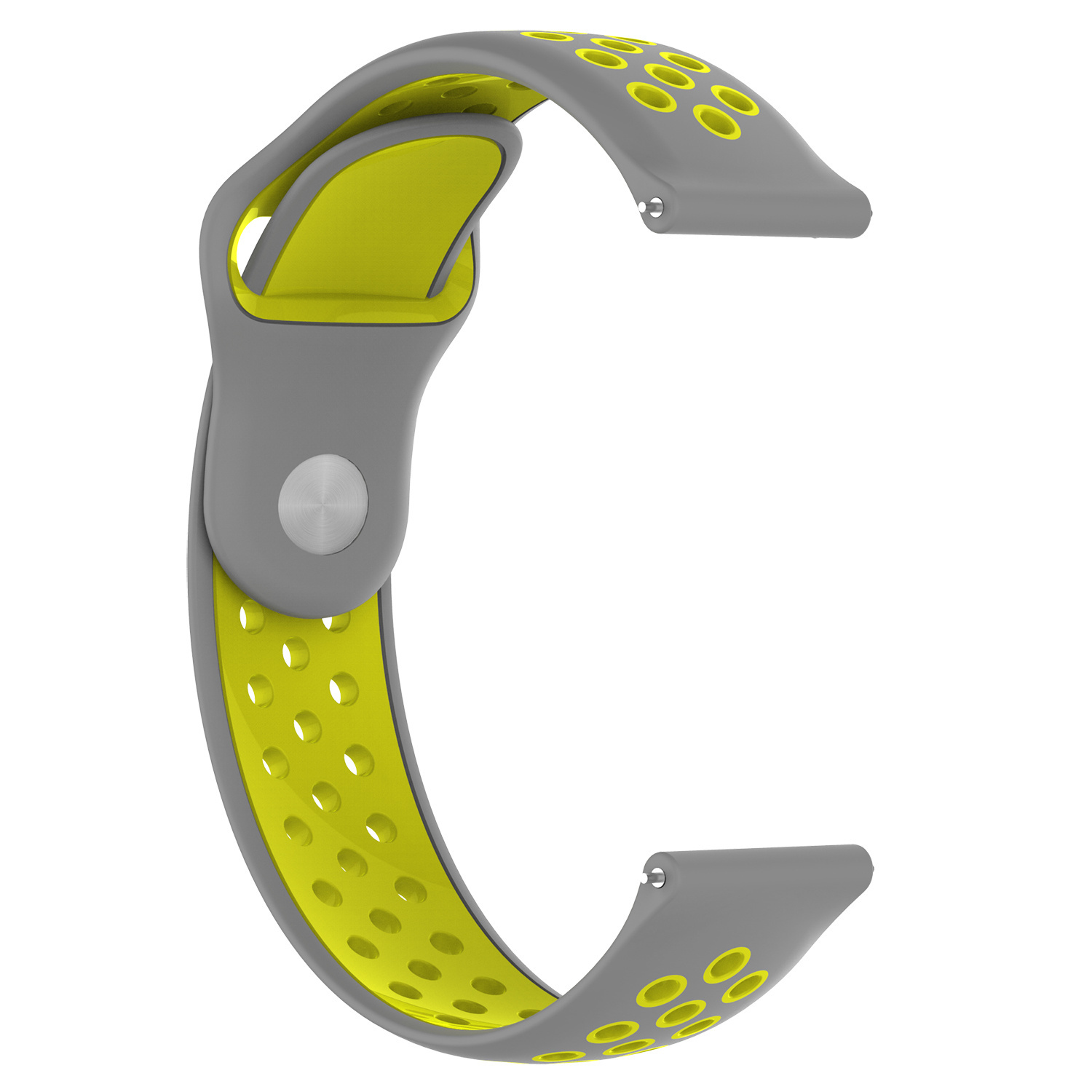 Correa deportiva doble para el Huawei Watch GT - gris amarillo
