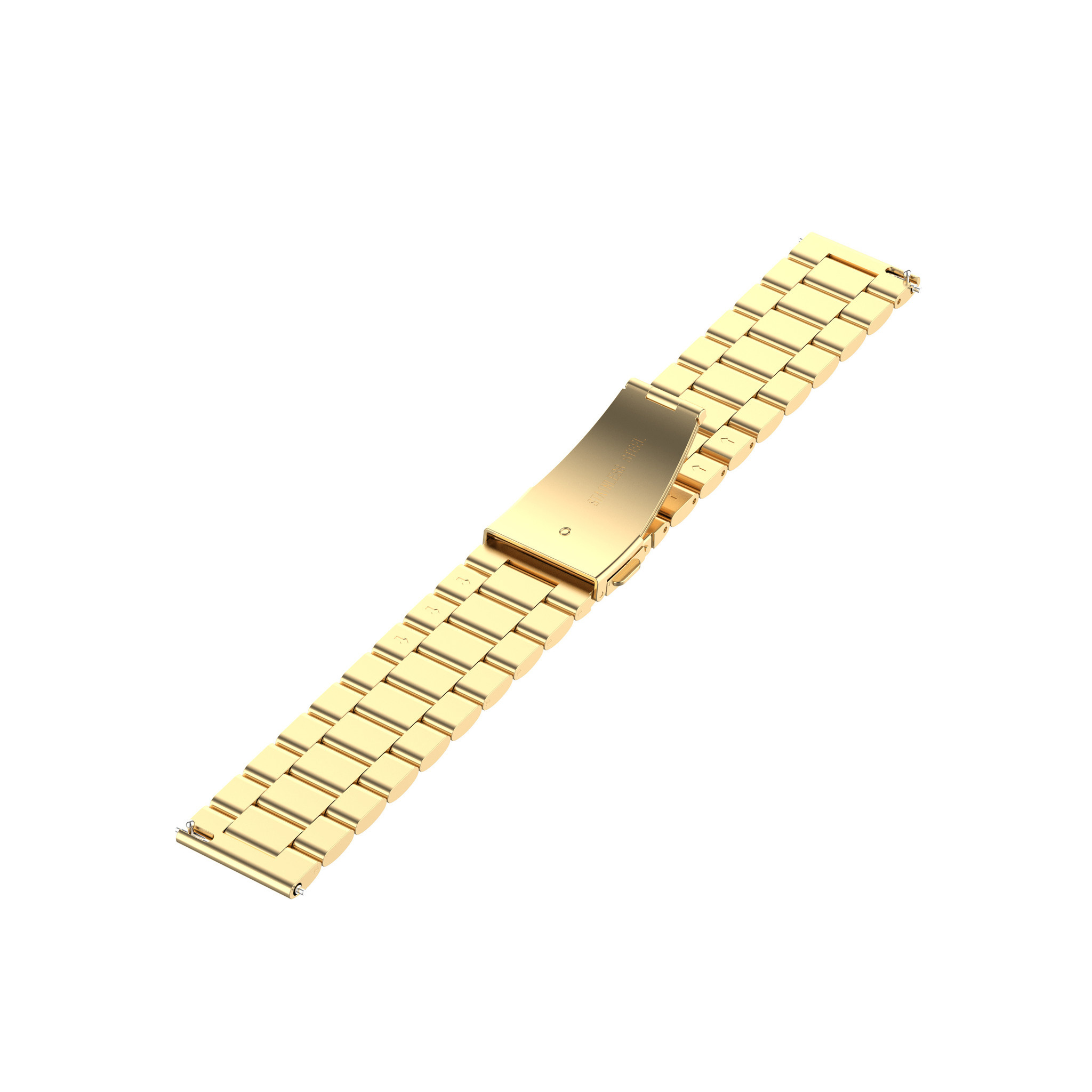 Correa de eslabones de acero con cuentas para el Huawei Watch GT - oro