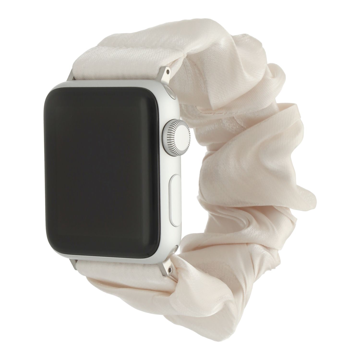 Correa nailon Scrunchie para el Apple Watch - Blanco estrella