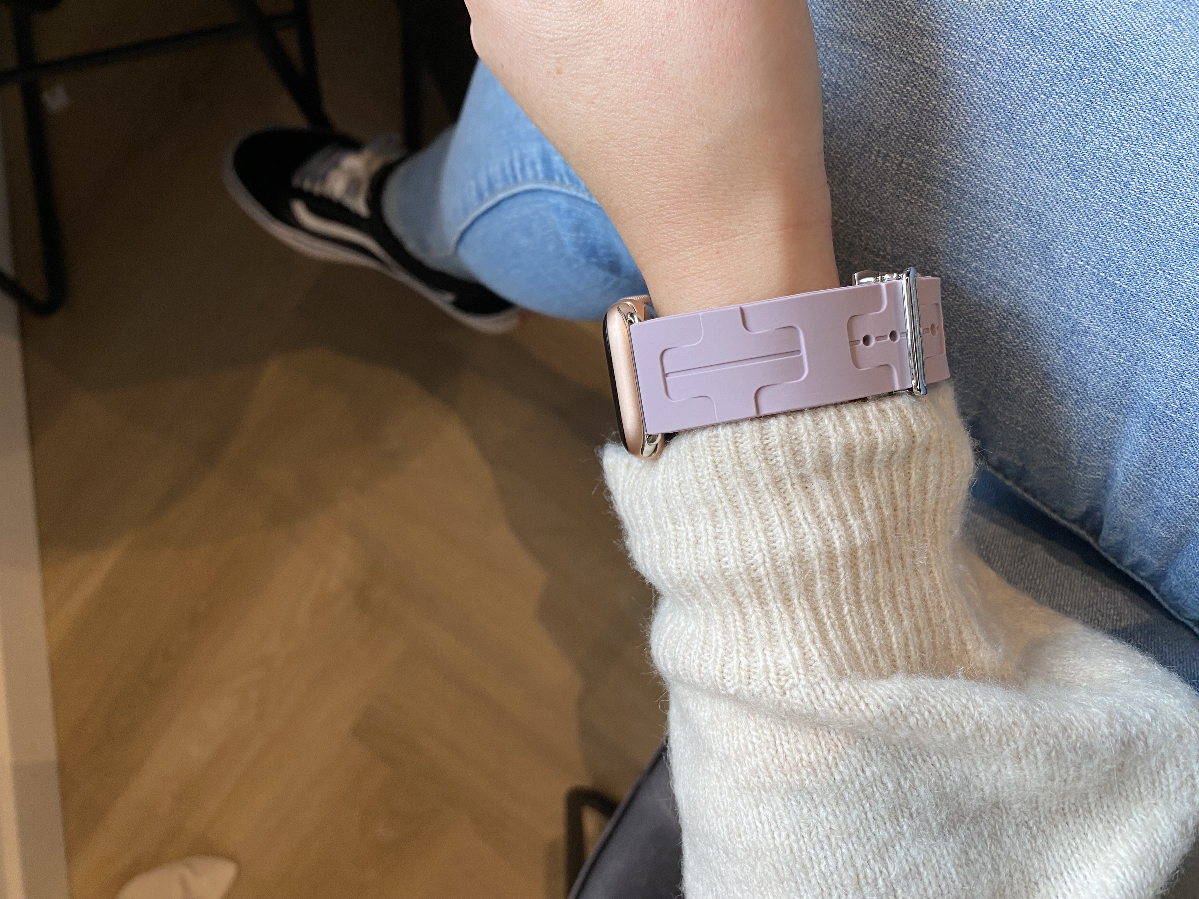 Apple Watch Hermès correa simple tour kilim - púrpura