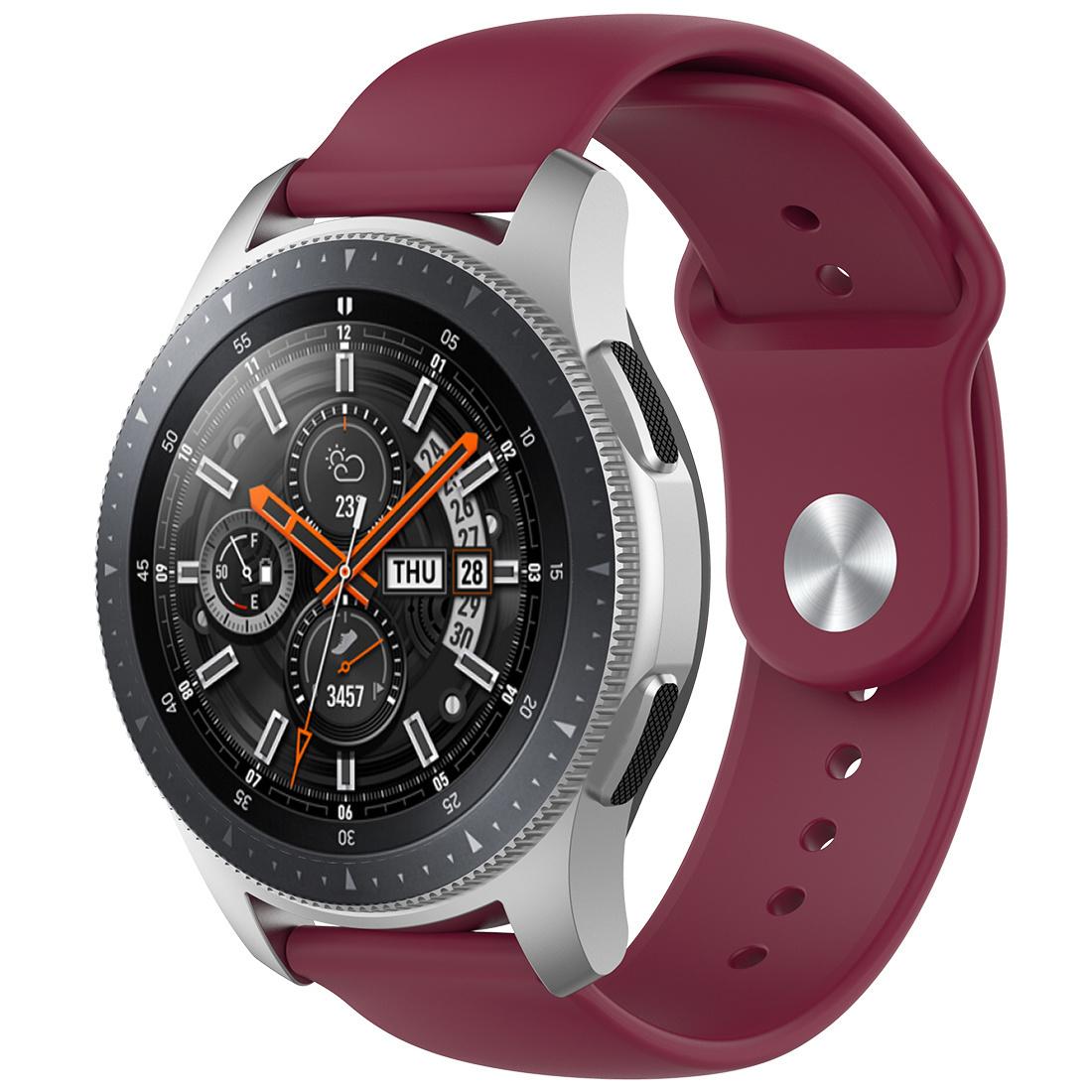 Correa deportiva de silicona para el Samsung Galaxy Watch - rojo vino