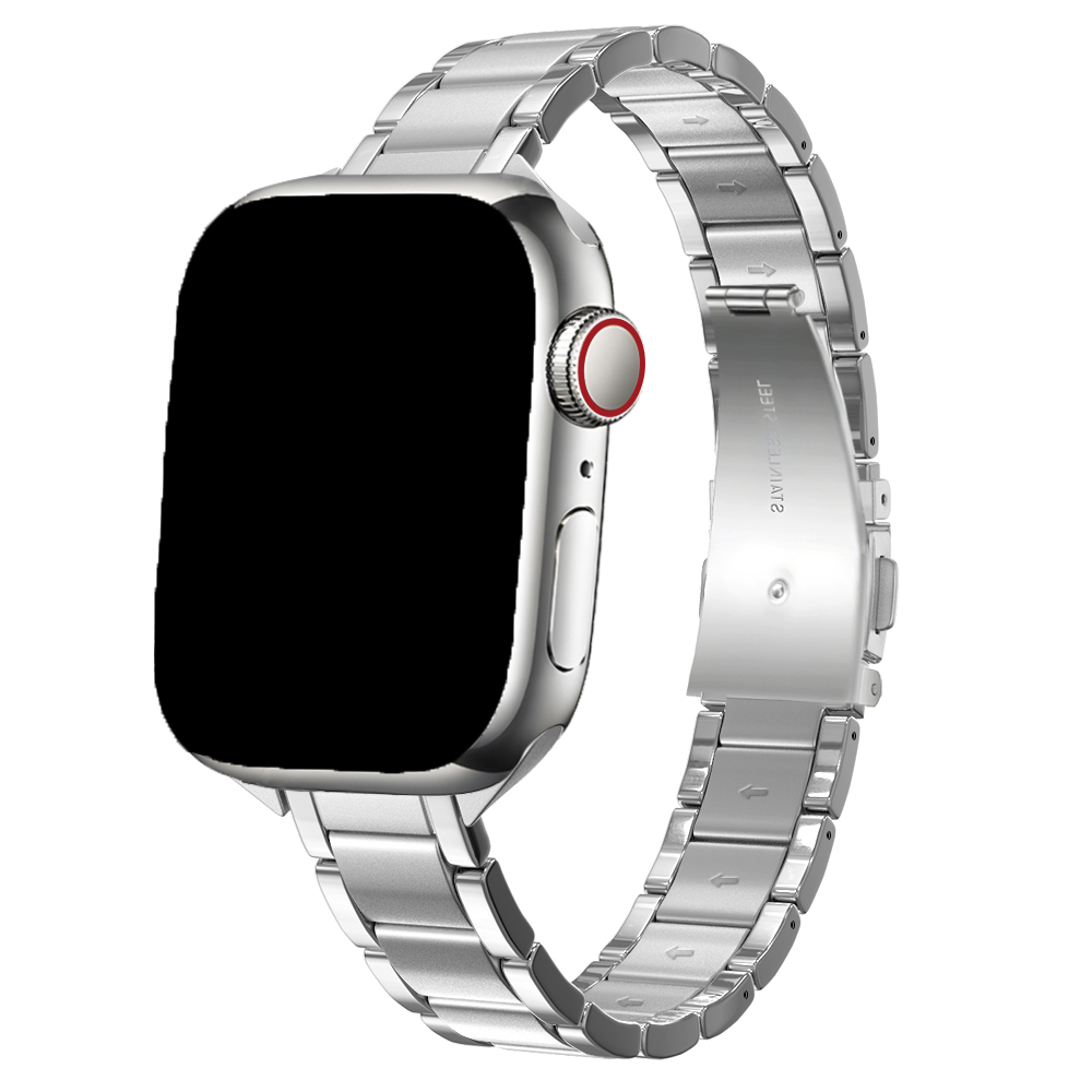 Correa de acero eslabón fino Noor para el Apple Watch - Plata