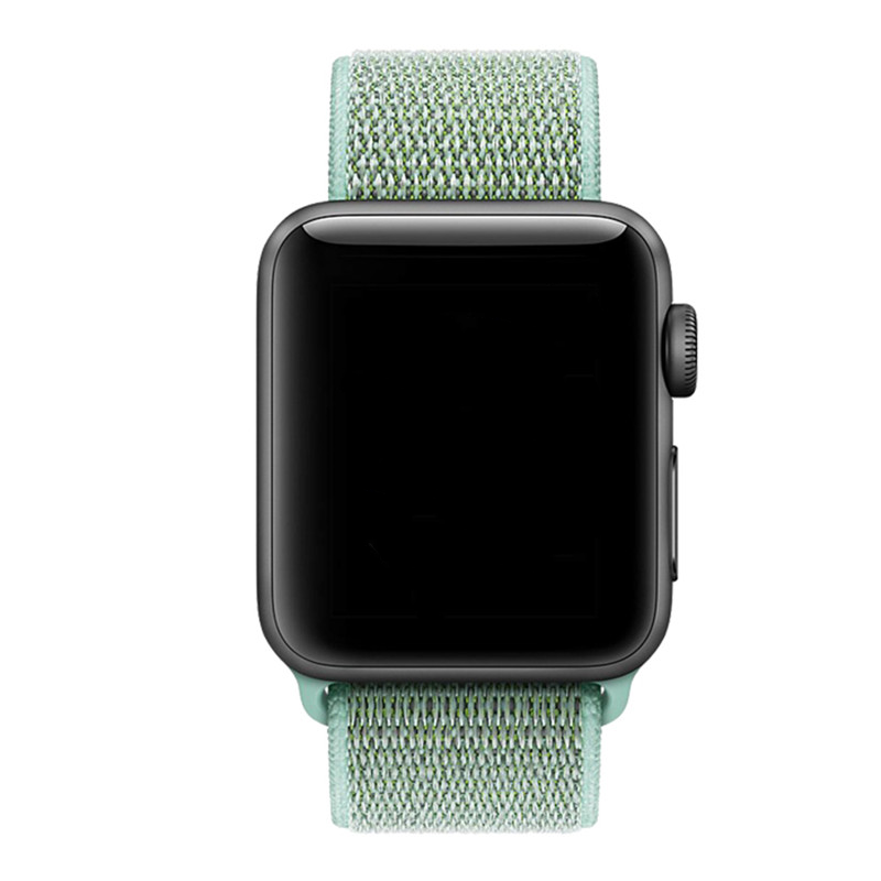 Correa loop deportiva de nailon para el Apple Watch - verde