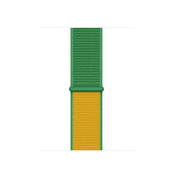 Correa loop deportiva de nailon para el Apple Watch - verde amarillo