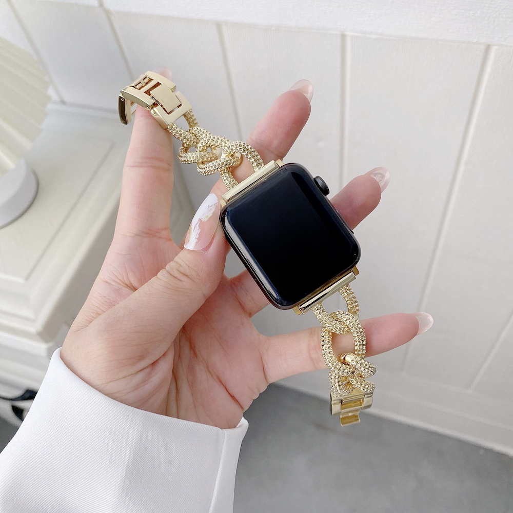 Correa de eslabones de acero Chain para el Apple Watch - Oro