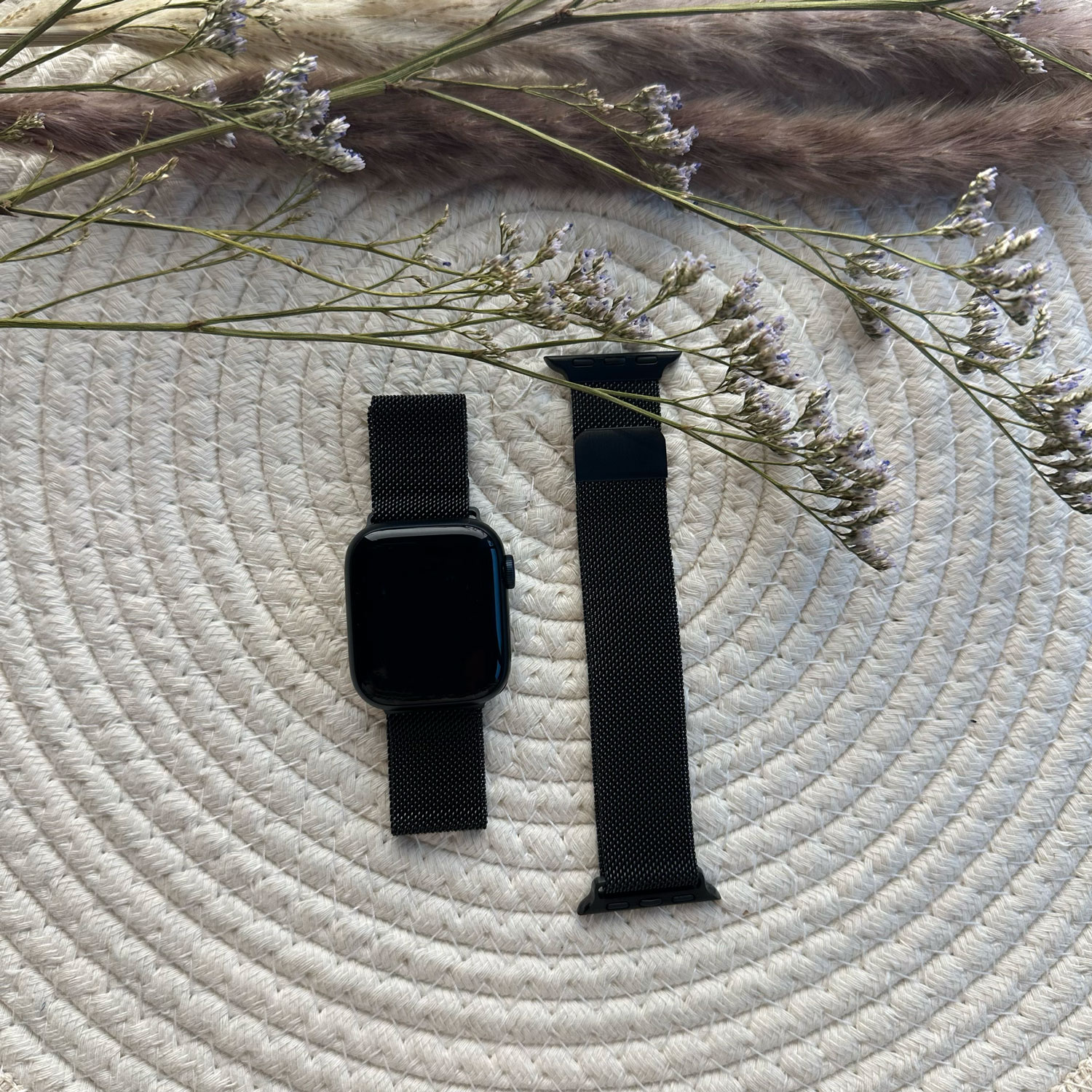 Correa Milanese loop para el Apple Watch - negra