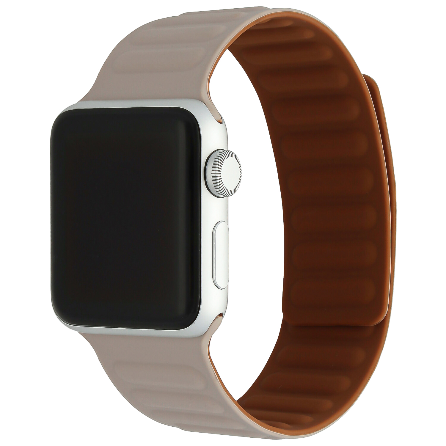 Correa deportiva individual acanalada para el Apple Watch - caqui