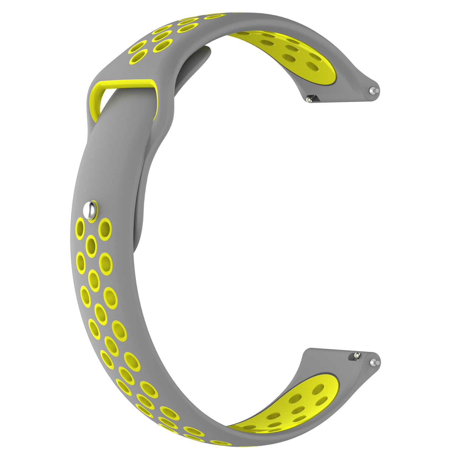 Correa deportiva doble para el Huawei Watch GT - gris amarillo