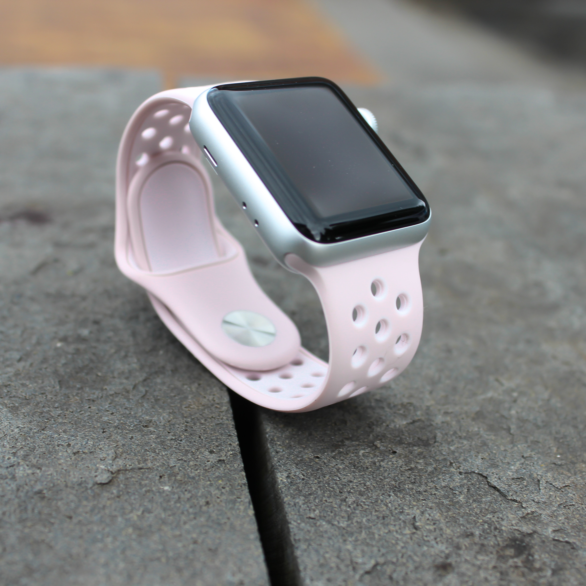 Correa deportiva doble para el Apple Watch - rosa claro rosa