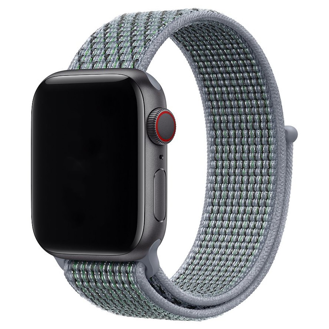 Correa loop deportiva de nailon para el Apple Watch - niebla obsidiana