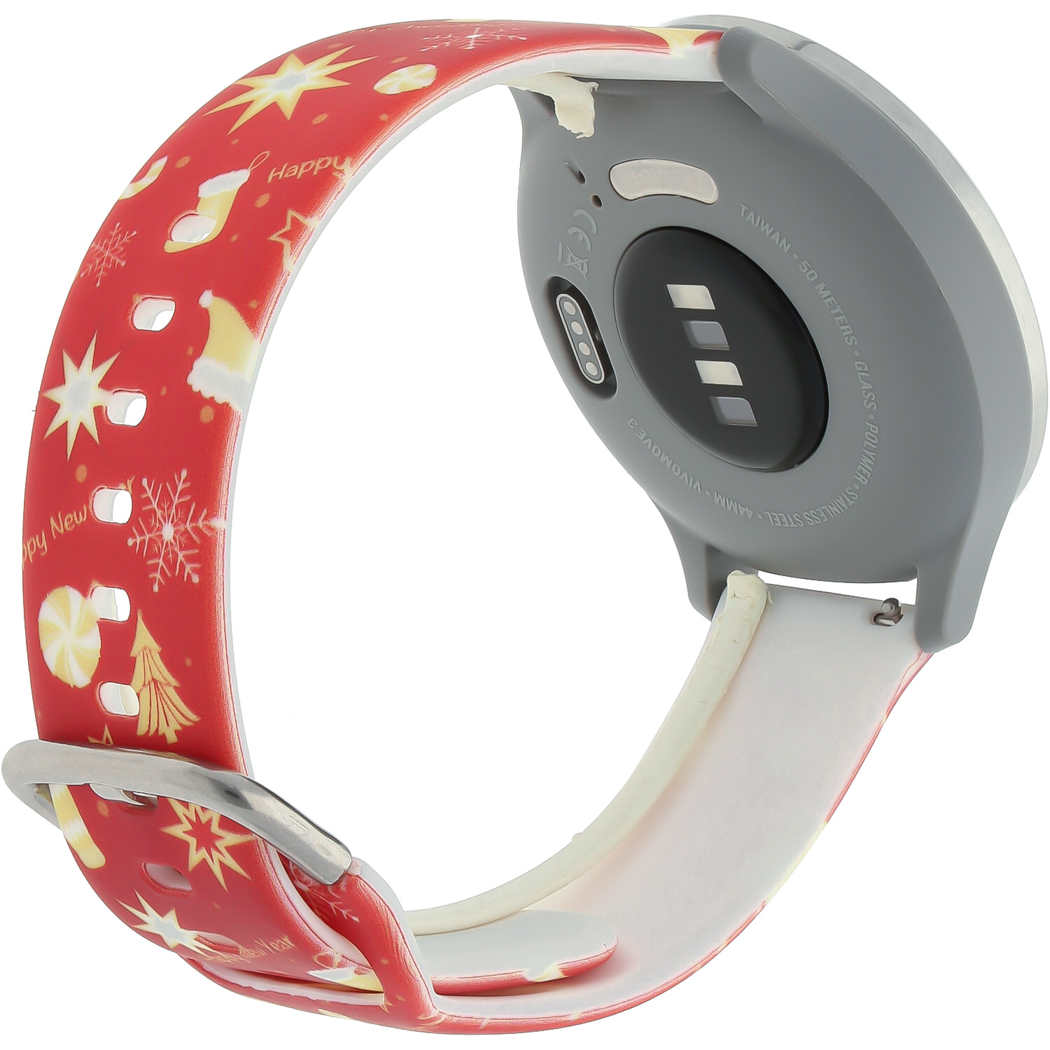 Correa deportiva estampada para el Huawei Watch - Rojo Navidad
