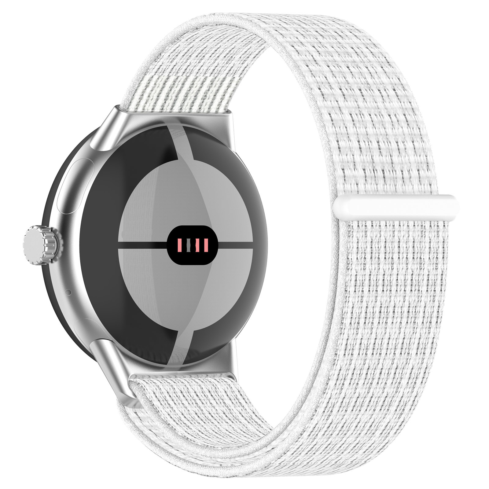 Correa loop deportiva de nailon para el Google Pixel Watch - blanco