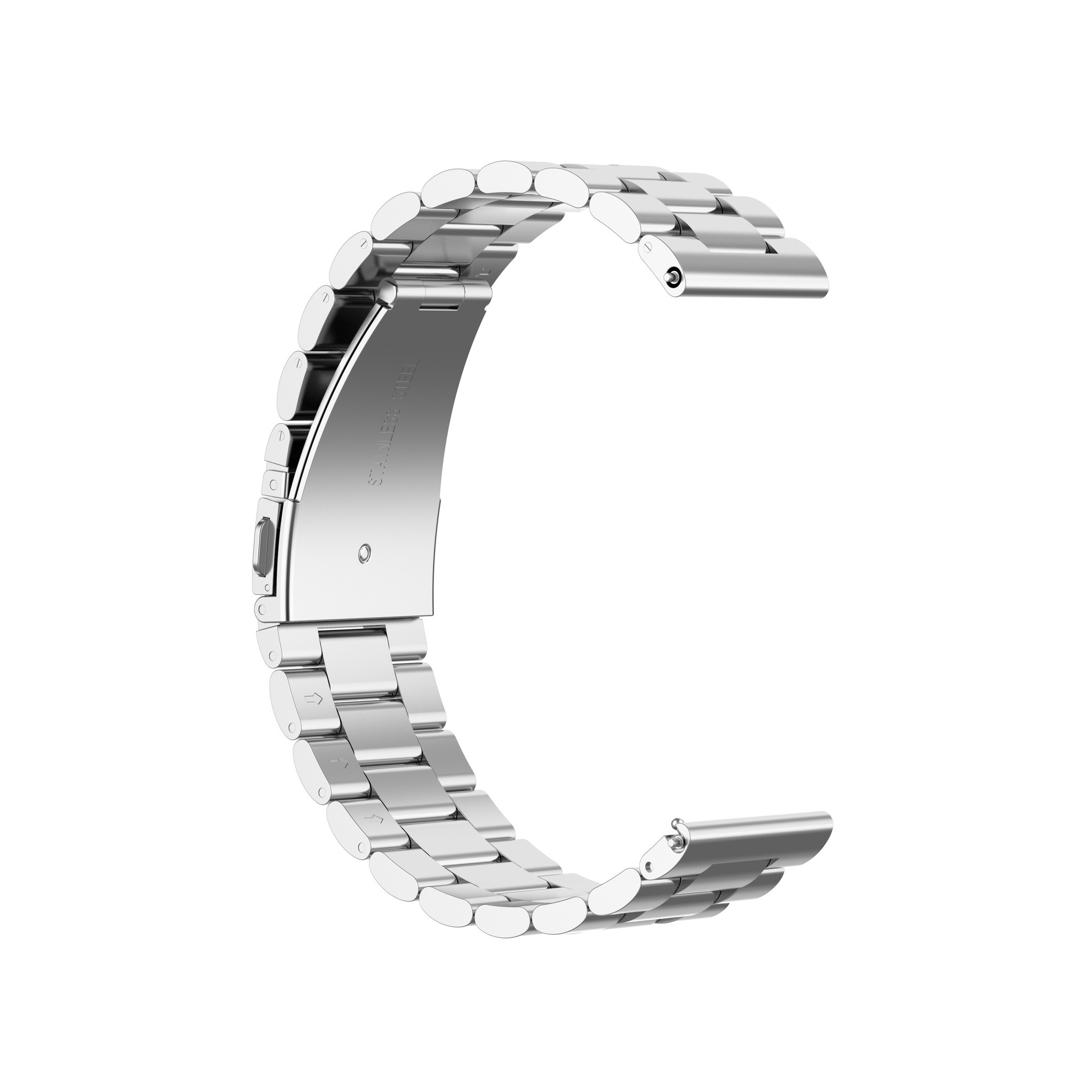 Correa de eslabones de acero con cuentas para el Huawei Watch GT - plata