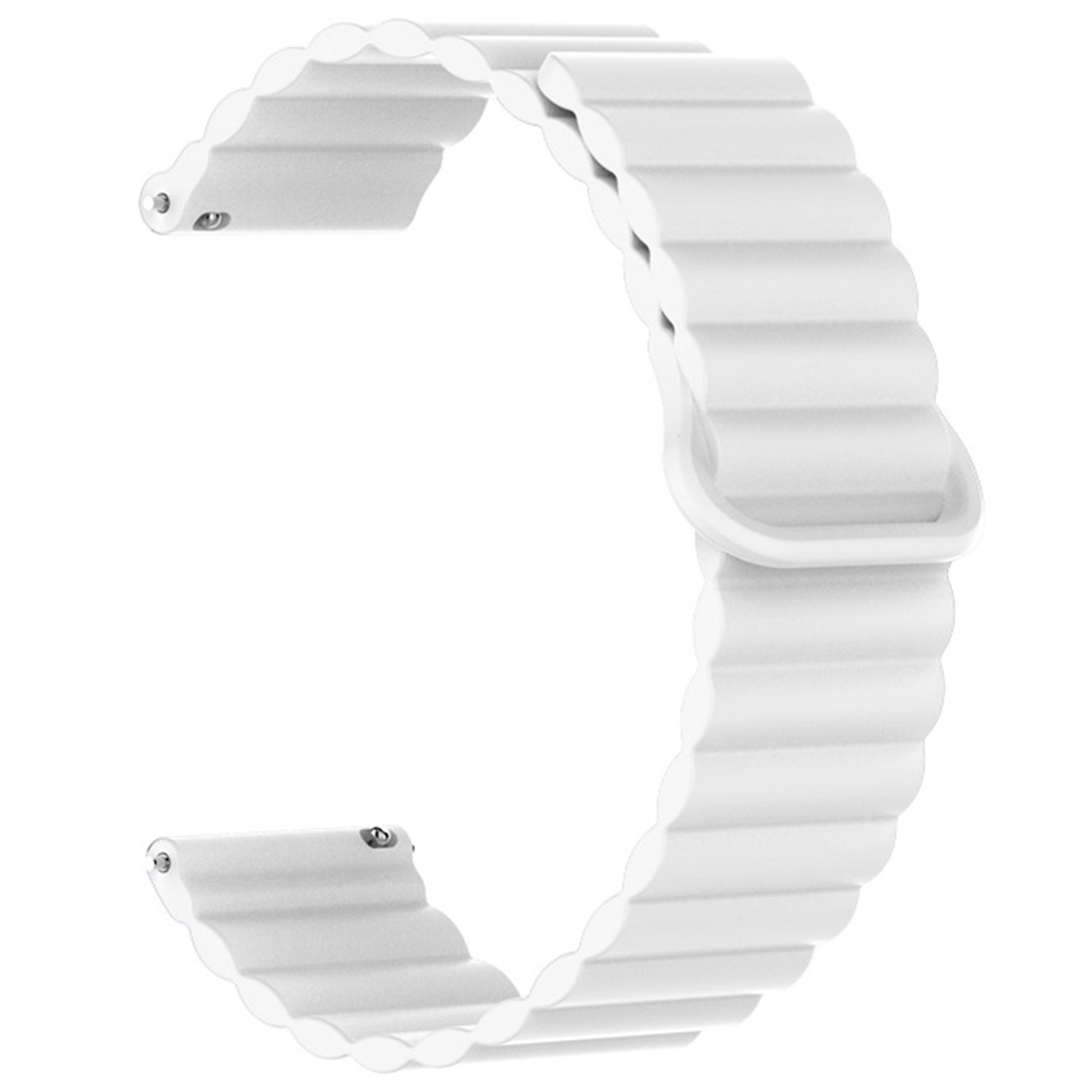 Correa magnética de silicona para el Samsung Galaxy Watch 4 Classic - blanca