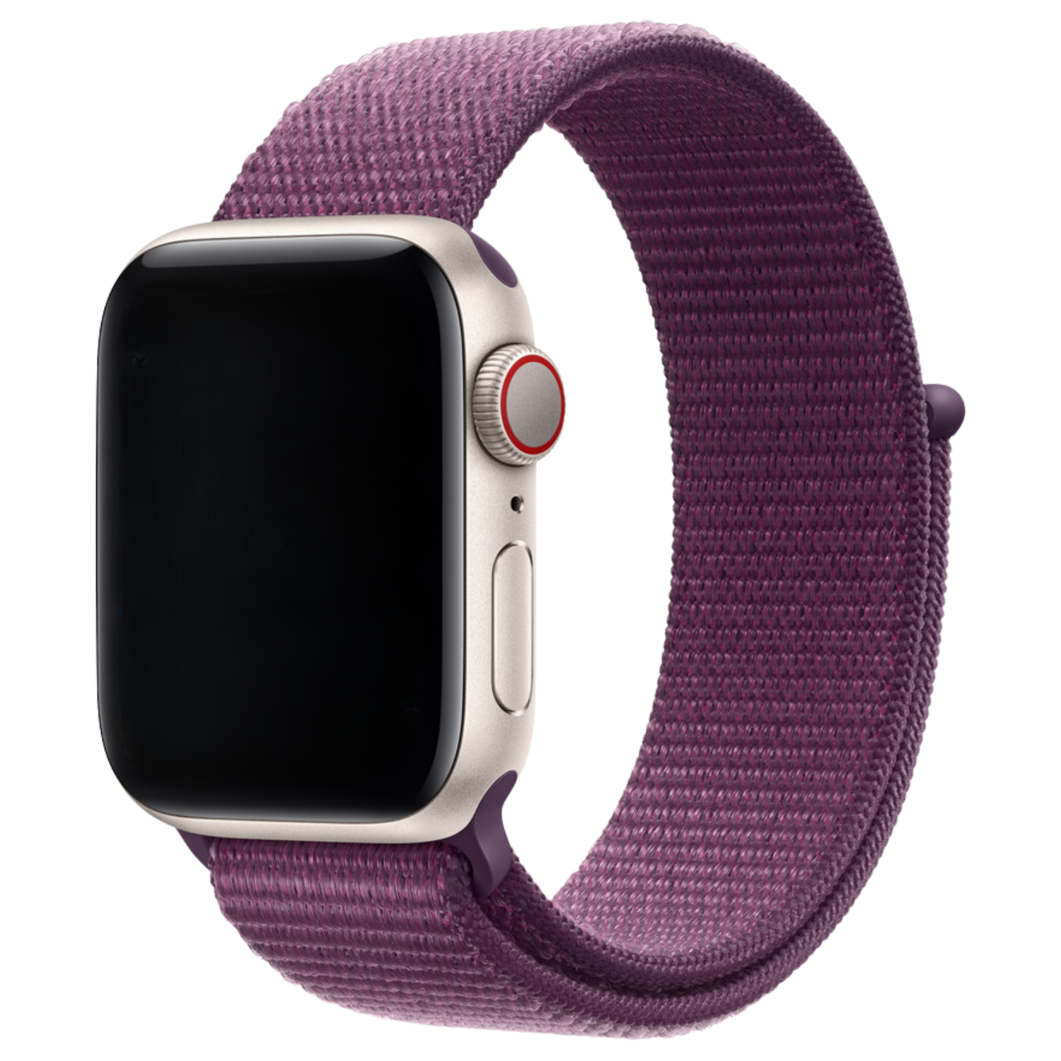 Correa loop deportiva de nailon para el Apple Watch - color ciruela