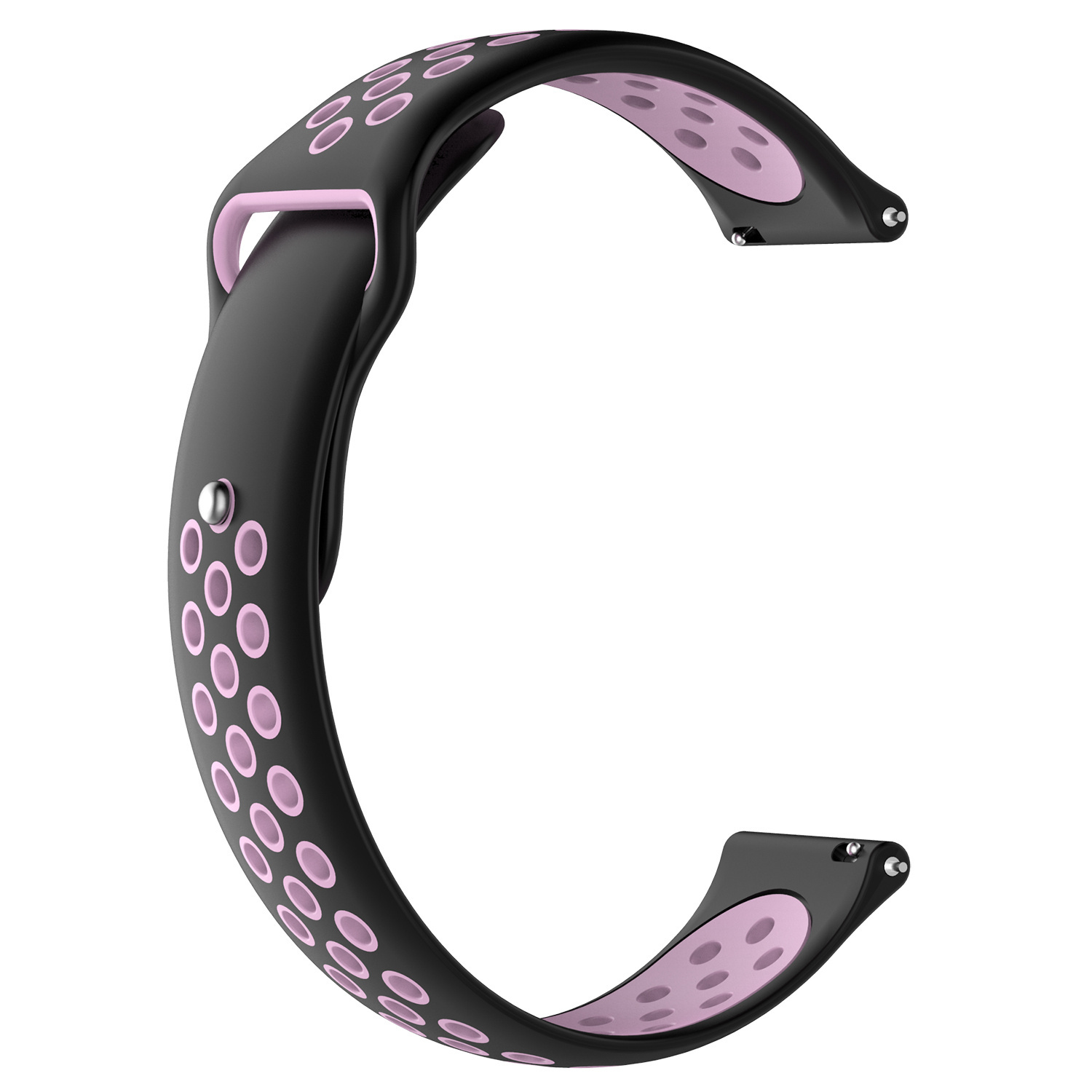 Correa deportiva doble para el Huawei Watch GT - negro rosa