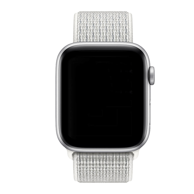 Correa loop deportiva de nailon para el Apple Watch - blanco superior