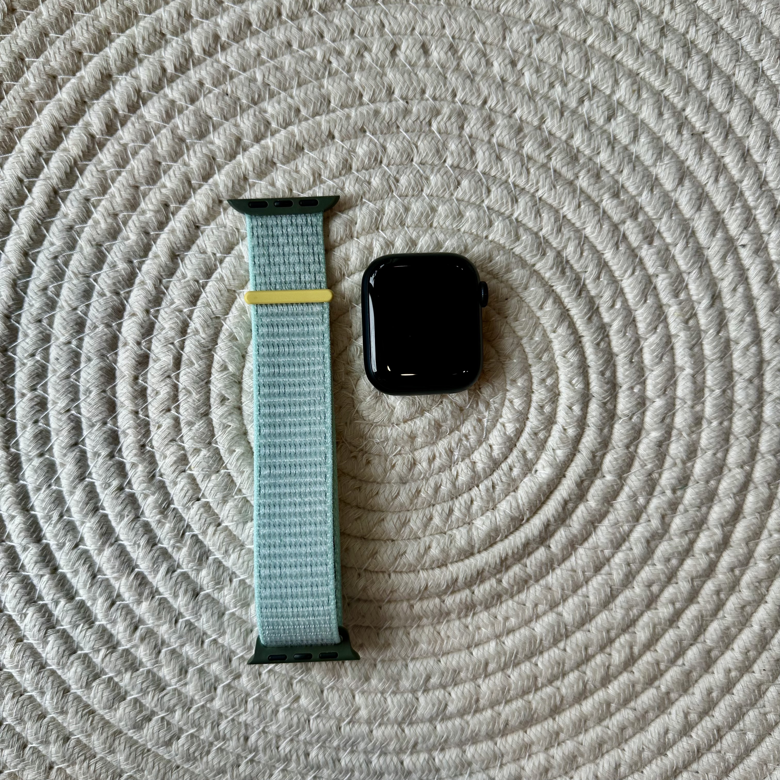 Correa loop deportiva de nailon para el Apple Watch - menta suave