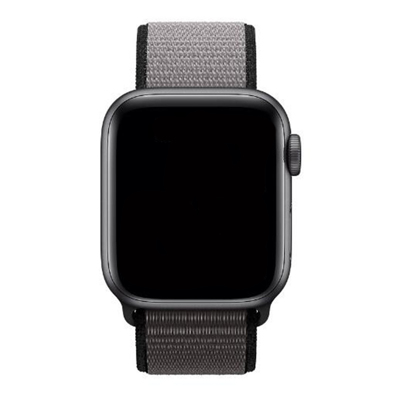 Correa loop deportiva de nailon para el Apple Watch - gris ancla