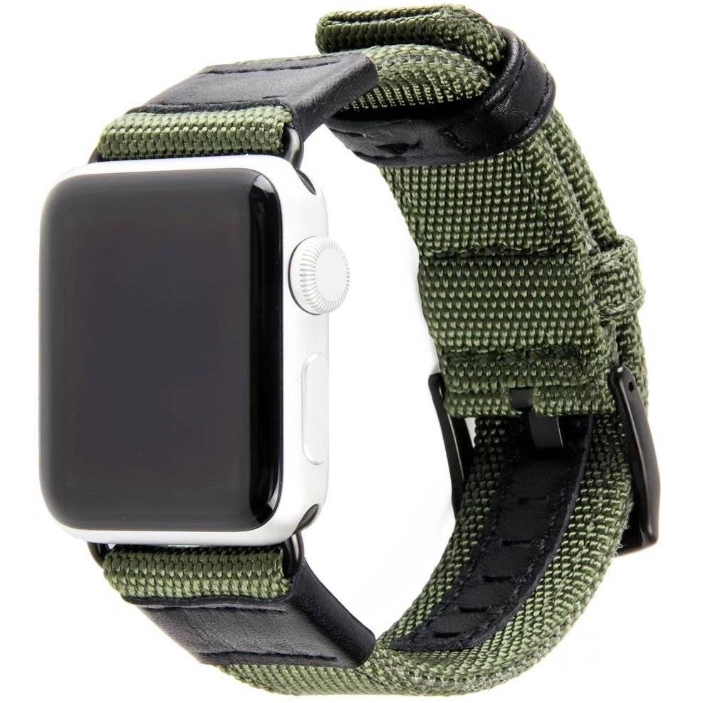Correa militar de nailon para el Apple Watch - verde