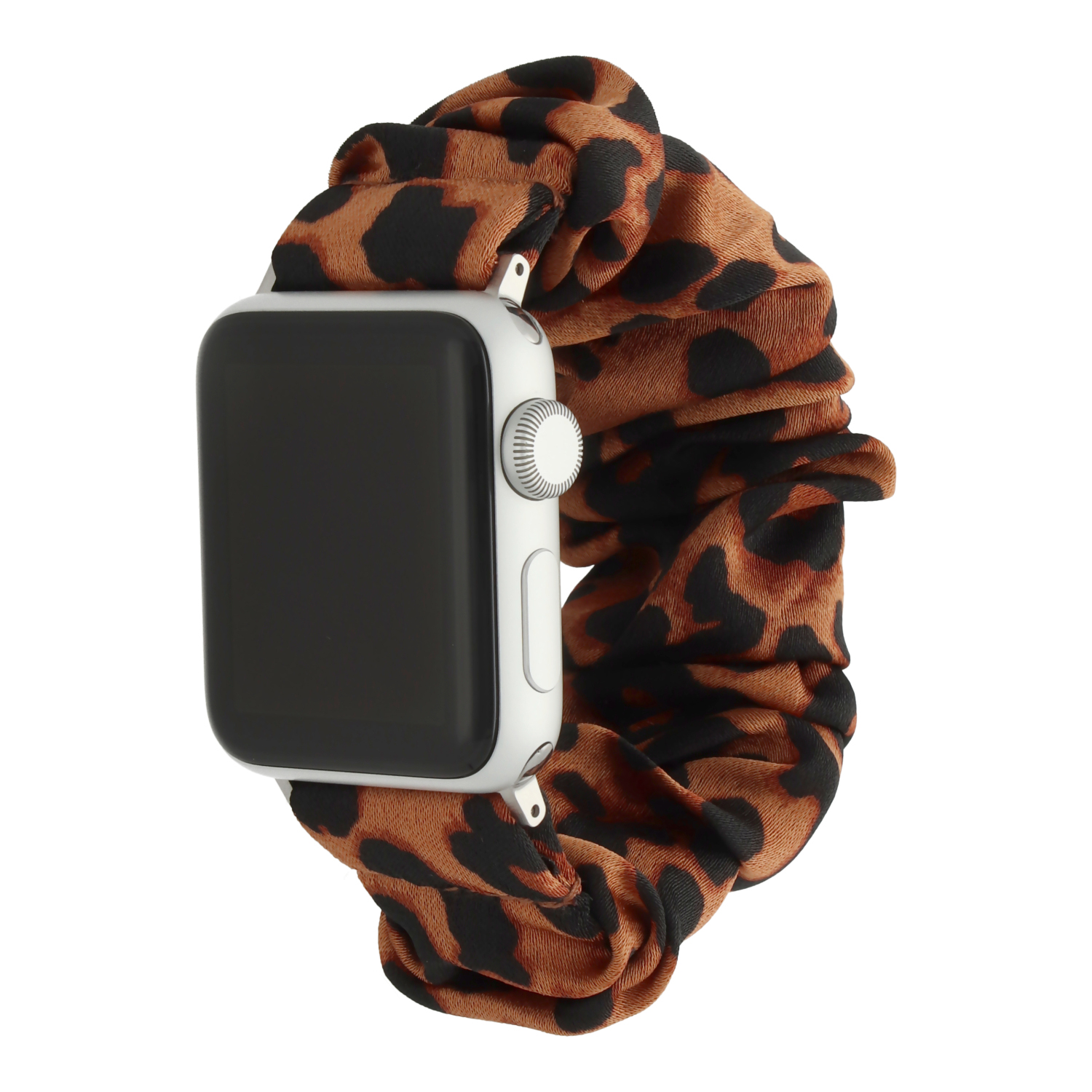 Correa nailon Scrunchie para el Apple Watch - Pantera marrón