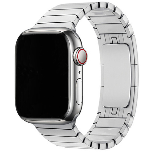Correa de eslabones de acero para el Apple Watch - plata